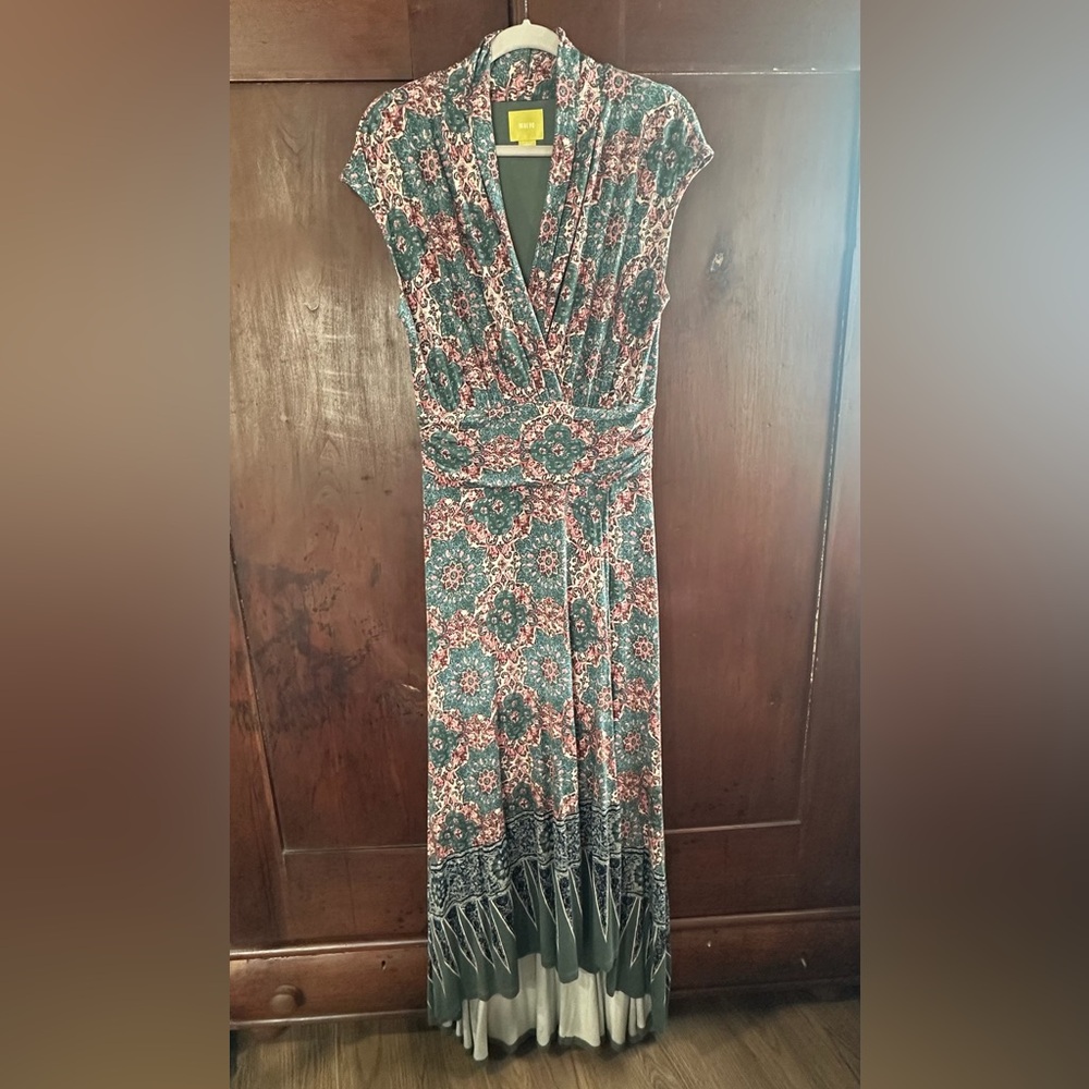 Maeve Anthropologie Patterned Maxi Dress